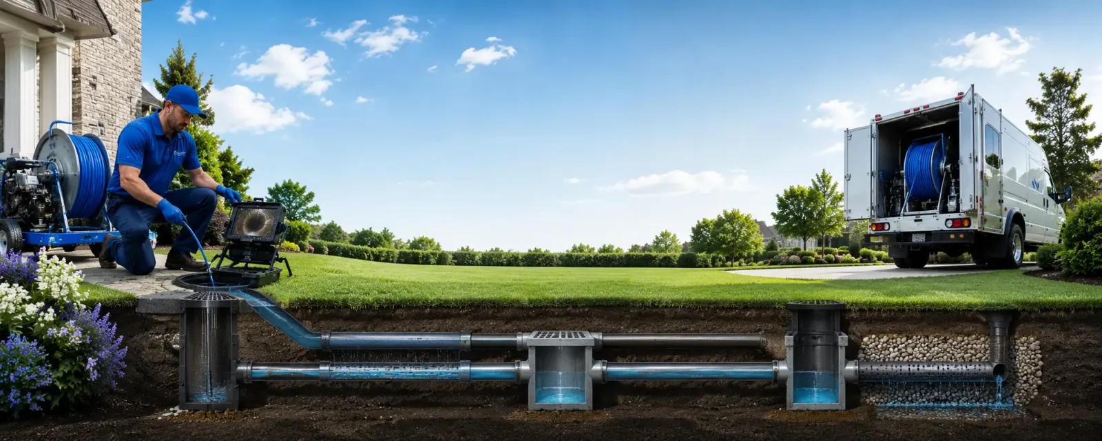 Outdoor drain cleaning information for Ballantine, MT
